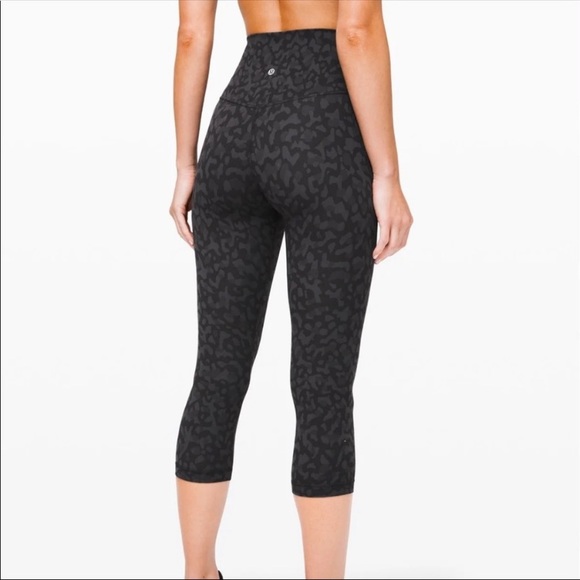 lululemon athletica Pants - lululemon Align Crop 21" camo leopard blk legging